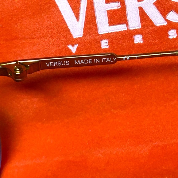 Vintage Versus Versace Mod L23 Half Frame Sunglasses 1990's Made in Italy - Picture 5 of 8